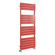 Milano Lustro - Designer Siamese Red Flat Panel Heated Towel Rail - Choice of Size