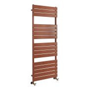 Milano Lustro - Designer Metallic Copper Flat Panel Heated Towel Rail - Choice of Size