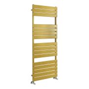 Milano Lustro - Designer Metallic Gold Flat Panel Heated Towel Rail - Choice of Size