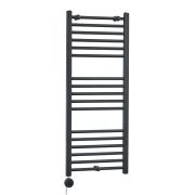Milano x ECOSO Artle Electric - Curved Anthracite Heated Towel Rail - Choice of Size and Element
