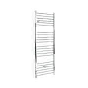 Milano Kent Electric - Straight Chrome Heated Towel Rail 1600mm x 400mm