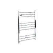 Milano Kent Electric - Straight Chrome Heated Towel Rail 800mm x 600mm