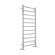 Milano Esk - Stainless Steel Chrome Flat Heated Towel Rail - Choice of Size