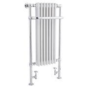 Milano Elizabeth - White and Chrome Traditional Heated Towel Rail - Choice of Size