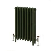 Milano Mercury - 4 Column Cast Iron Radiator - 960mm Tall - Farrow & Ball Duck Green - Multiple Sizes Available