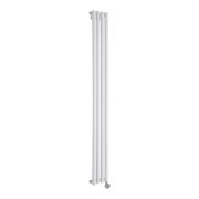 Milano x ECOSO Aruba Slim - Electric White Vertical Designer Radiator - 1780mm x 236mm (Single Panel) - with Wi-FI Thermostatic Heating Element