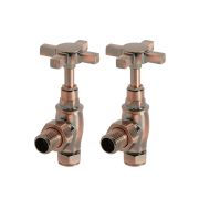 Milano - Traditional Angled Radiator Valves - Choice of Finish