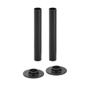 Milano - Black Radiator Pipe Sleeves (Pair)