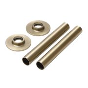 Milano - Brushed Brass Pipe Sleeves (Pair)