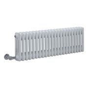Milano Windsor - White Traditional Horizontal Electric Triple Column Radiator - 300mm x 1010mm - Choice of Wi-Fi Thermostat
