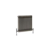 Milano Windsor - Lacquered Raw Metal Traditional Horizontal Triple Column Radiator - 600mm x 605mm