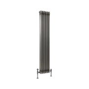 Milano Windsor - Lacquered Raw Metal Traditional Vertical Triple Column Radiator - 1500mm x 290mm