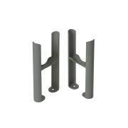 Milano Windsor - Traditional 3 Column Radiator Feet - Choice of Grey Finishes