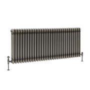 Milano Windsor - Lacquered Raw Metal Traditional Horizontal Triple Column Radiator - 600mm x 1415mm