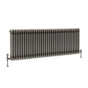 Milano Windsor - Lacquered Raw Metal Traditional Horizontal Triple Column Radiator - 600mm x 1595mm