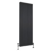 Milano Windsor - Vertical Triple Column Anthracite Traditional Radiator - 1800mm x 650mm