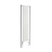 Milano Windsor - White Vertical Traditional Double Column Radiator - Choice of Size and Extension Pipe Colour