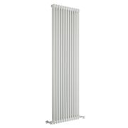 Milano Windsor - White Traditional Vertical Double Column Radiator - Choice of Size and Feet