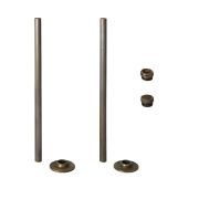 Milano - Brass Radiator Trim Kit - Pipe Connectors with Blanking and Bleed Plugs