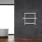 Carisa Ajax - Aluminium Heated Towel Rail - 450mm x 600mm - White