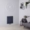 Milano Skye - Aluminium Anthracite Horizontal Designer Radiator 600mm x 565mm (Single Panel)