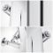 Milano Alpha - Chrome Vertical Flat Panel Designer Radiator 1800mm x 450mm (Single Panel)