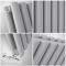 Milano Aruba - Light Grey Vertical Designer Radiator 1780mm x 354mm (Double Panel)