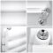 Milano Aruba - White Horizontal Designer Radiator 472mm x 1600mm (Double Panel)