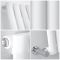 Milano Aruba - White Horizontal Designer Radiator 635mm x 826mm (Single Panel)