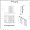 Milano Skye - Aluminium White Horizontal Designer Radiator 600mm x 945mm