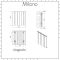 Milano Skye - Aluminium Anthracite Horizontal Designer Radiator 600mm x 565mm (Single Panel)