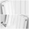 Milano Capri - White Flat Panel Double Designer Vertical Radiator 1600mm x 472mm