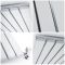 Milano Capri - Silver Designer Flat Panel Vertical Radiator 1600mm x 354mm (Single Panel)