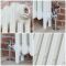Milano Mercury - 3 Column Cast Iron Radiator - 560mm Tall - Porcelain White - Multiple Sizes Available