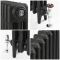 Milano Mercury - Cast Iron Radiator - 860mm Tall - Slate Black - Multiple Sizes Available