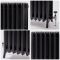 Milano Isabel - 4 Column Cast Iron Radiator - 660mm Tall - Antique Graphite - Multiple Sizes Available