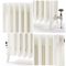 Milano Isabel - 4 Column Cast Iron Radiator - 760mm Tall - Porcelain White - Multiple Sizes Available