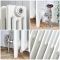 Milano Mercury - 4 Column Cast Iron Radiator - 560mm Tall - Porcelain White - Multiple Sizes Available