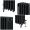 Milano Isabel - 6 Column Cast Iron Radiator - 660mm Tall - Farrow & Ball Railings Grey - Multiple Sizes Available