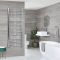 Milano Kent Dual Fuel - Curved Chrome Heated Towel Rail - Choice of Size