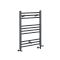 Milano Artle - Anthracite Dual Fuel Straight Heated Towel Rail 800mm x 600mm