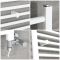 Milano Ive Dual Fuel - Straight White Heated Towel Rail - Choice of Size