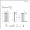Milano Alpha - Anthracite Horizontal Single Flat Panel Designer Radiator 635mm x 420mm