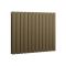 Milano Alpha - Flat Panel Horizontal Designer Radiator - 635mm Tall - Choice of Metallic Colours and Widths