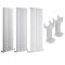 Milano Aruba - White Vertical Designer Radiator with Feet - Choice of Size
