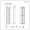 Milano Alpha - Anthracite Vertical Single Flat Panel Designer Radiator 1600mm x 420mm