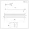 Milano Aruba - Black Horizontal Designer Radiator 354mm x 1600mm (Single Panel)