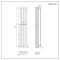 Milano Alpha - Chrome Vertical Flat Panel Designer Radiator 1600mm x 300mm (Single Panel)