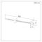 Milano - Cast Iron Radiator Straight Wall Stay - Silver