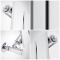 Milano Alpha - Chrome Flat Panel Vertical Designer Radiator - (Single Panel) - Choice of Size
